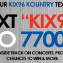 Join our KIX96 Country Text Club!