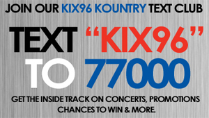 Join our KIX96 Country Text Club!